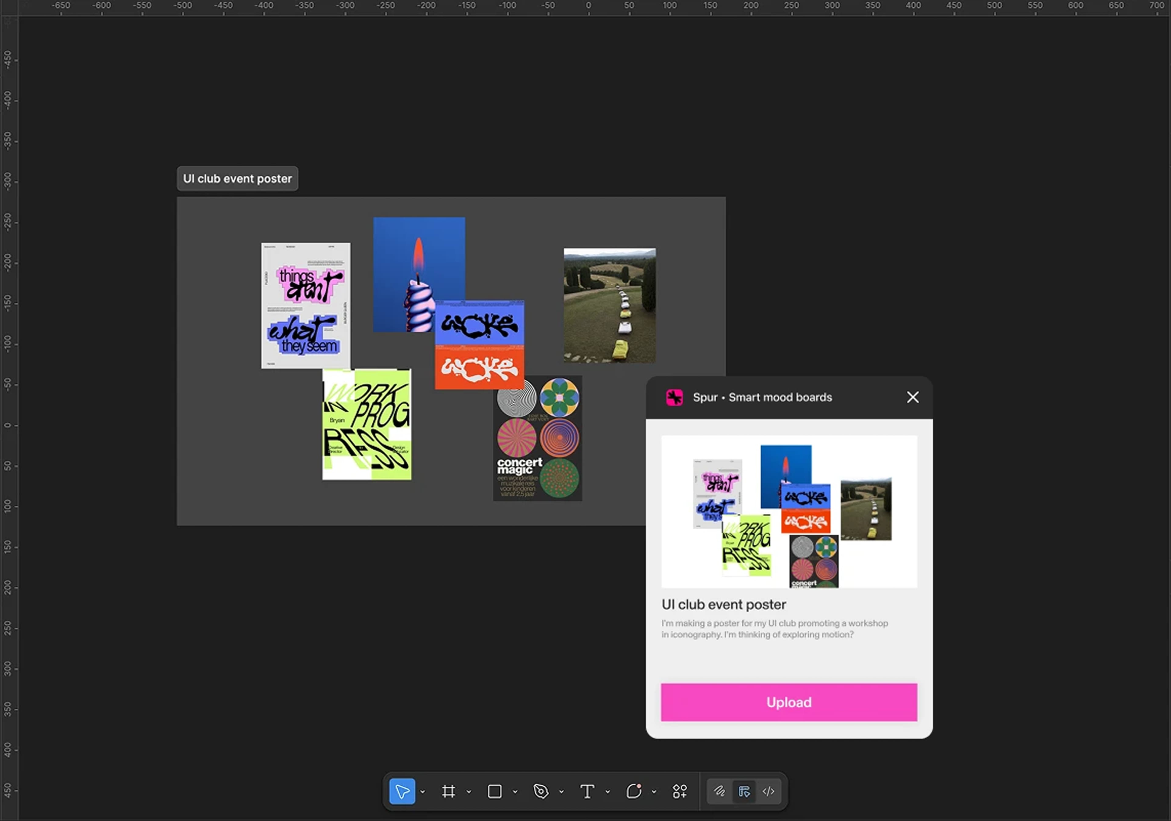 Figma Integration screen in the Spur app