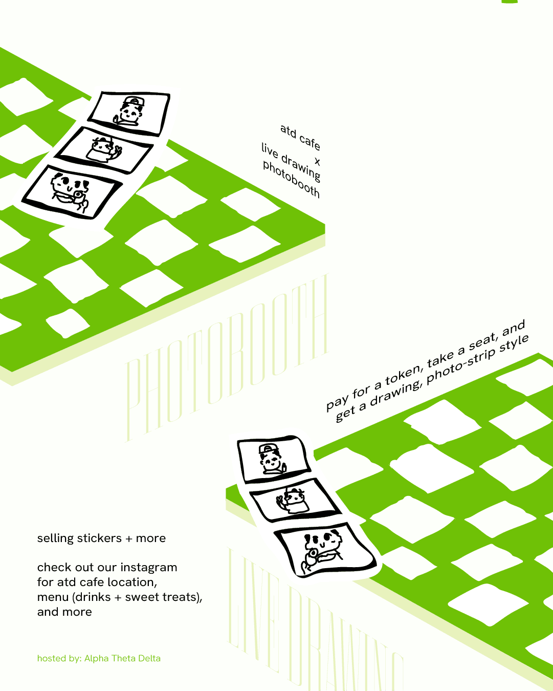 smiski-themed cafe pop-up poster design — photo 2 of 3