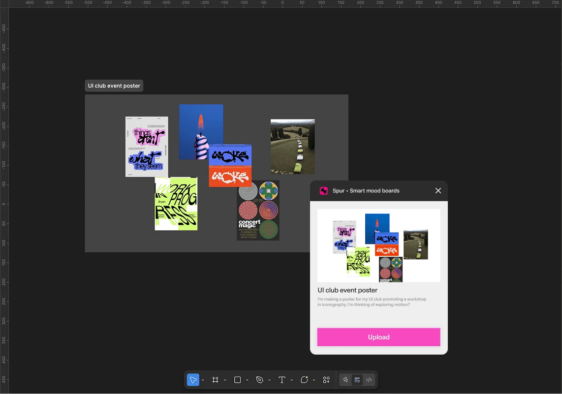 Figma Integration screen in the Spur app